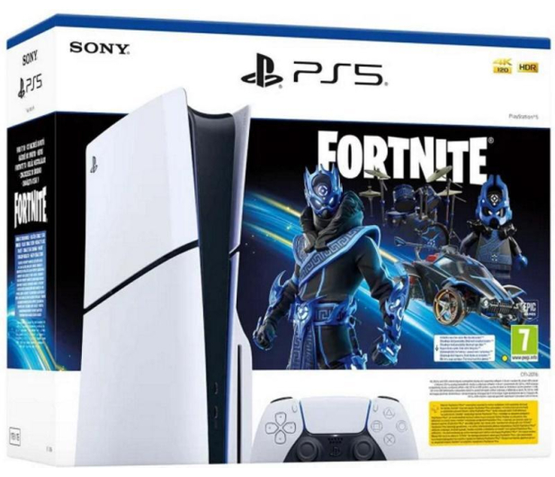 Sony PlayStation 5 Slim (Fortnite Cobalt) - Zestaw Startowy - 1293051 - zdjęcie